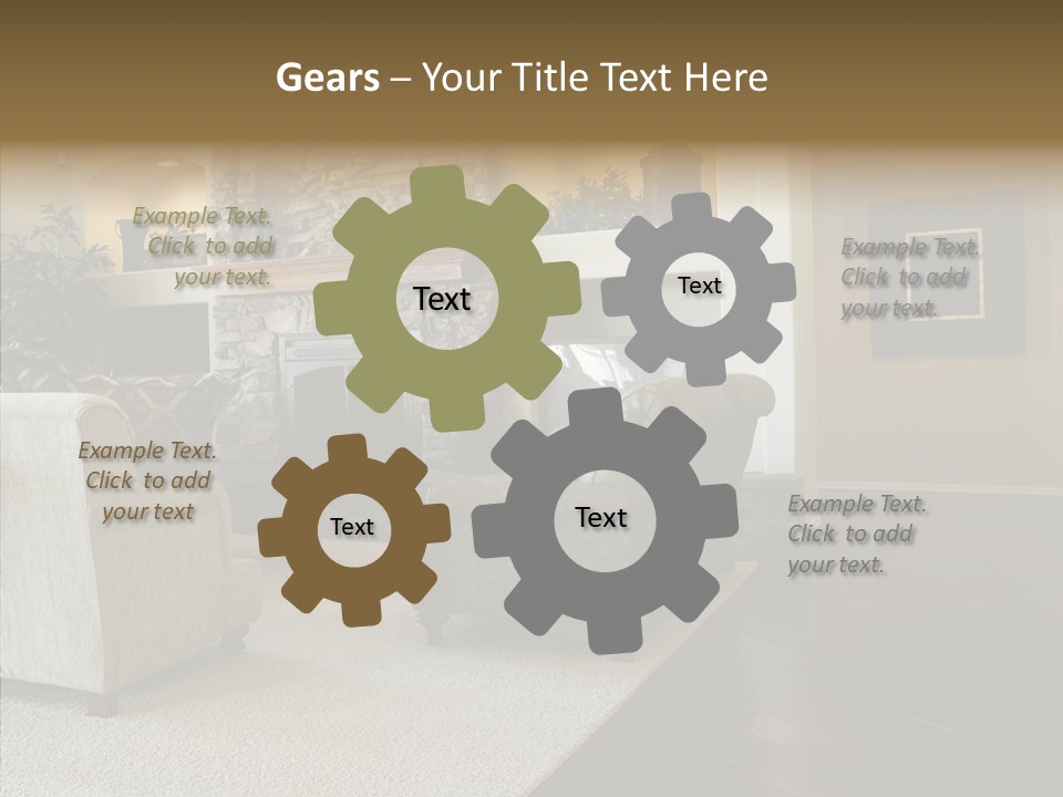 Room Flooring Brown PowerPoint Template