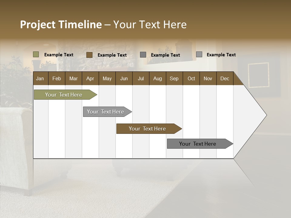 Room Flooring Brown PowerPoint Template