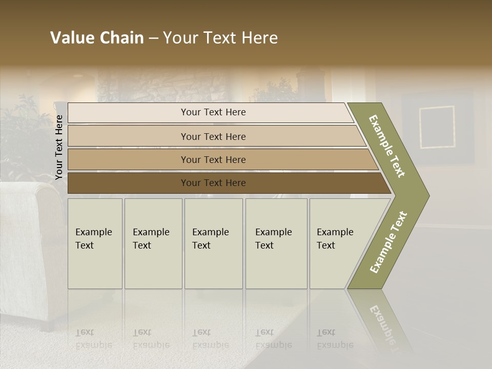 Room Flooring Brown PowerPoint Template
