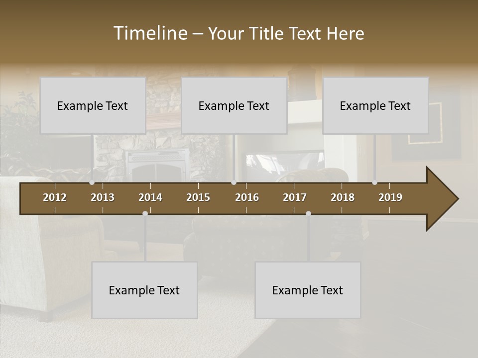 Room Flooring Brown PowerPoint Template