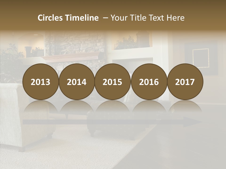 Room Flooring Brown PowerPoint Template