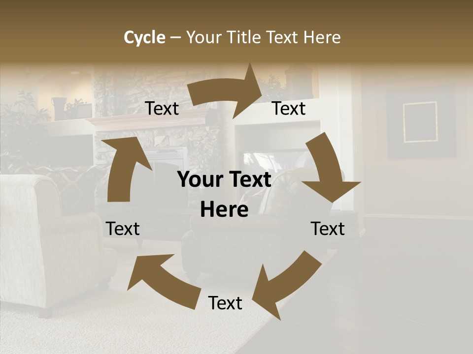 Room Flooring Brown PowerPoint Template
