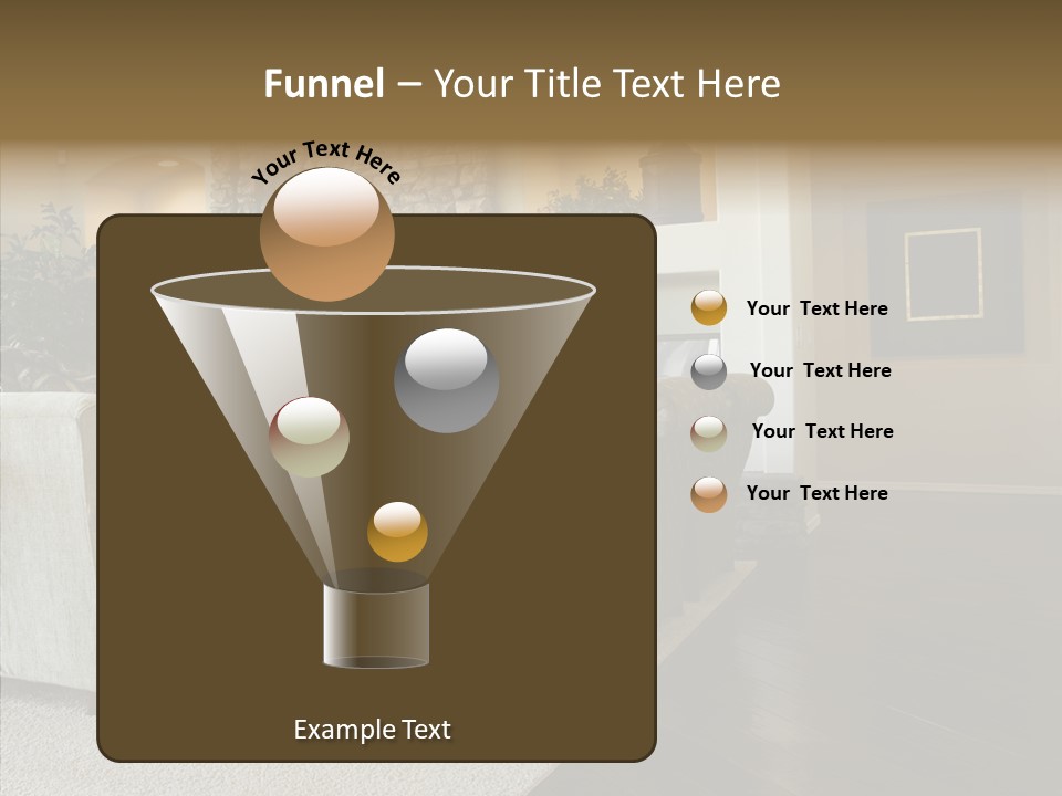 Room Flooring Brown PowerPoint Template