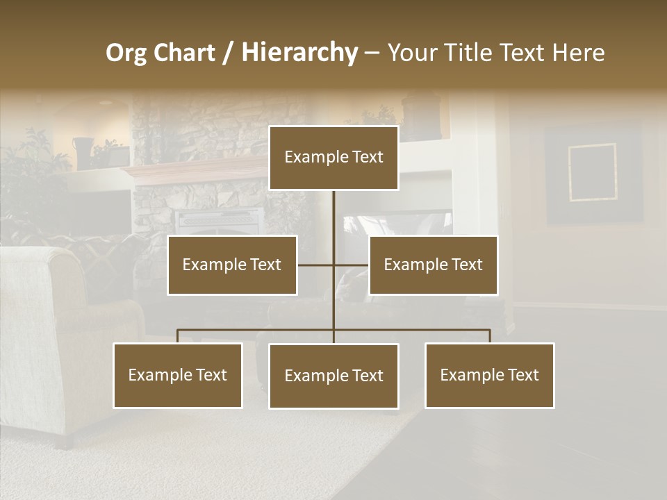 Room Flooring Brown PowerPoint Template
