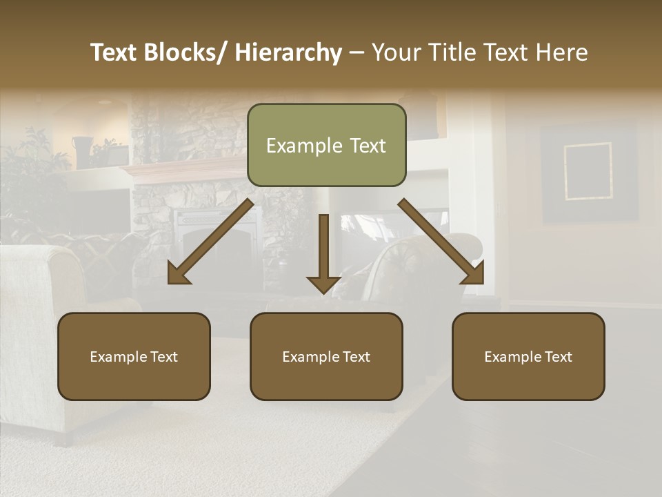 Room Flooring Brown PowerPoint Template
