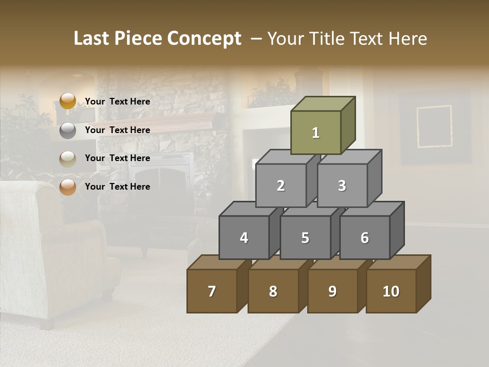 Room Flooring Brown PowerPoint Template