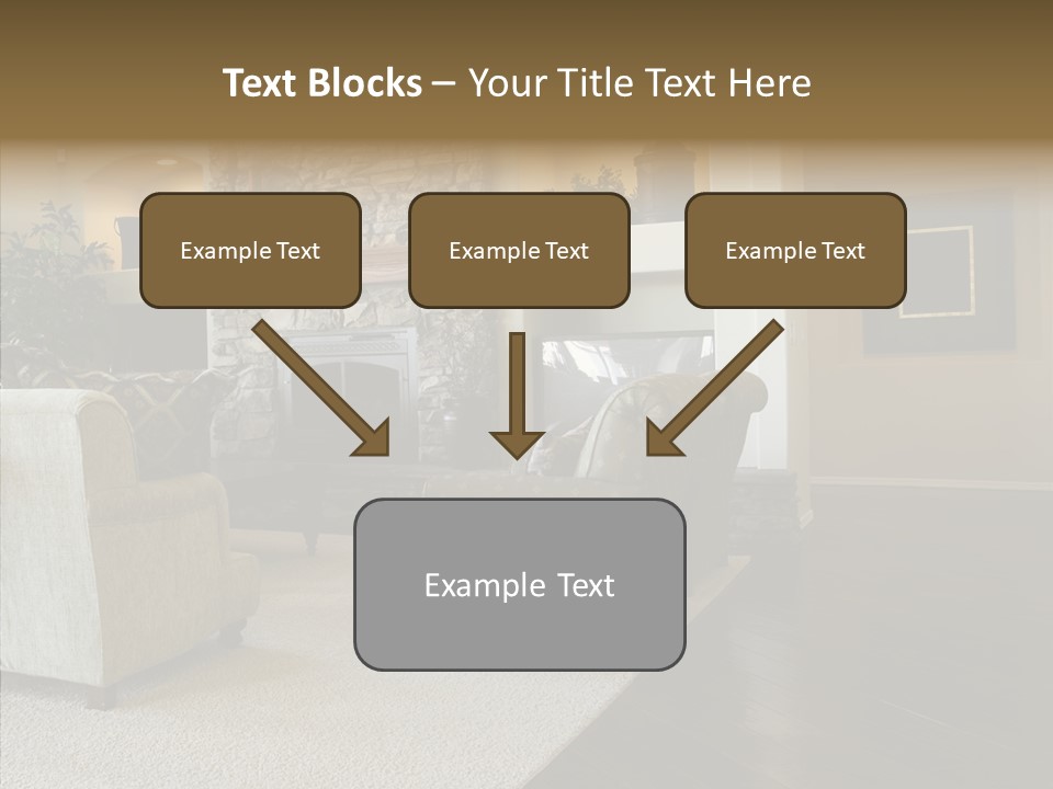 Room Flooring Brown PowerPoint Template