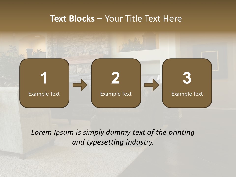 Room Flooring Brown PowerPoint Template