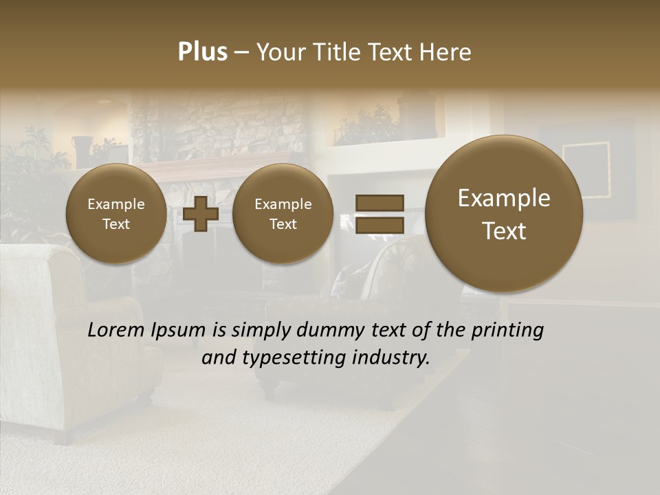 Room Flooring Brown PowerPoint Template