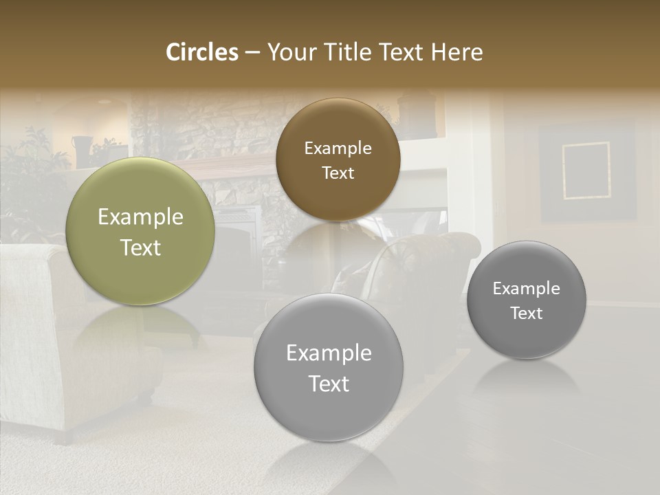 Room Flooring Brown PowerPoint Template