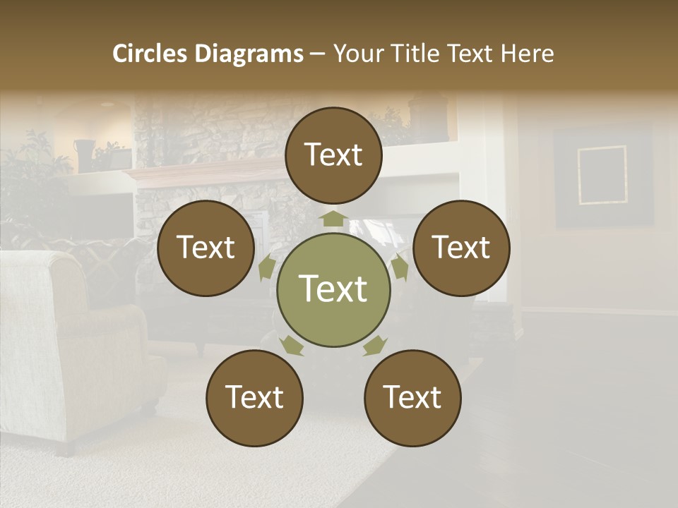 Room Flooring Brown PowerPoint Template