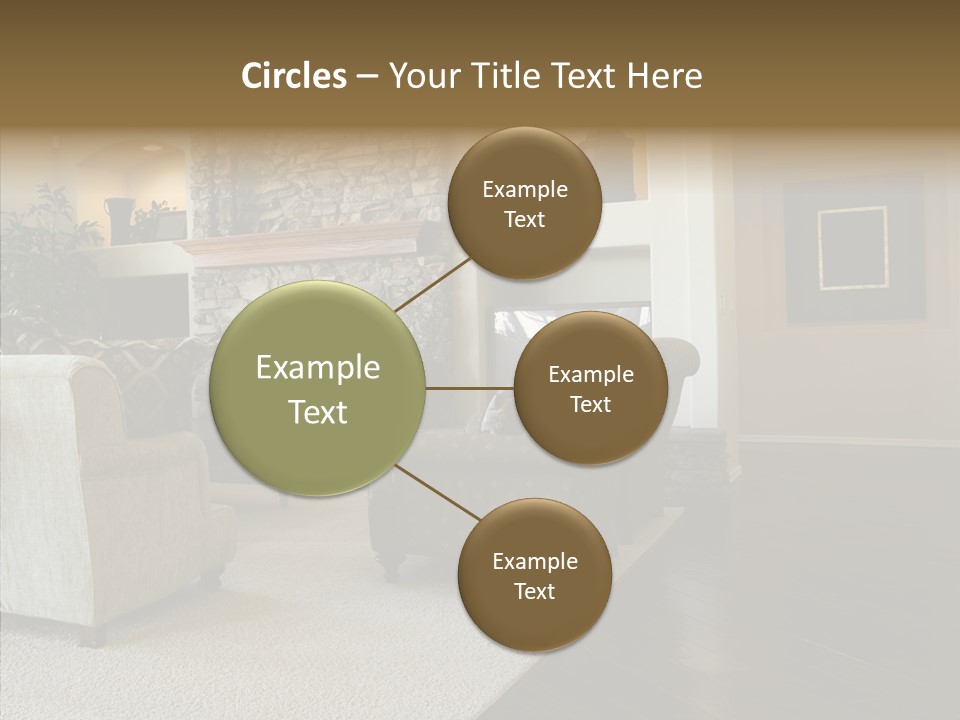 Room Flooring Brown PowerPoint Template