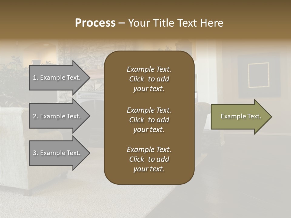 Room Flooring Brown PowerPoint Template