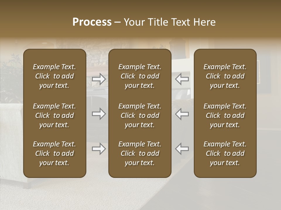Room Flooring Brown PowerPoint Template