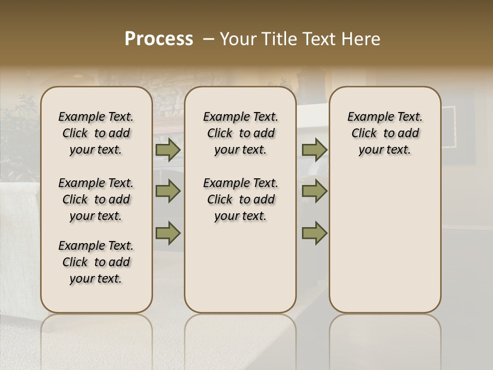 Room Flooring Brown PowerPoint Template
