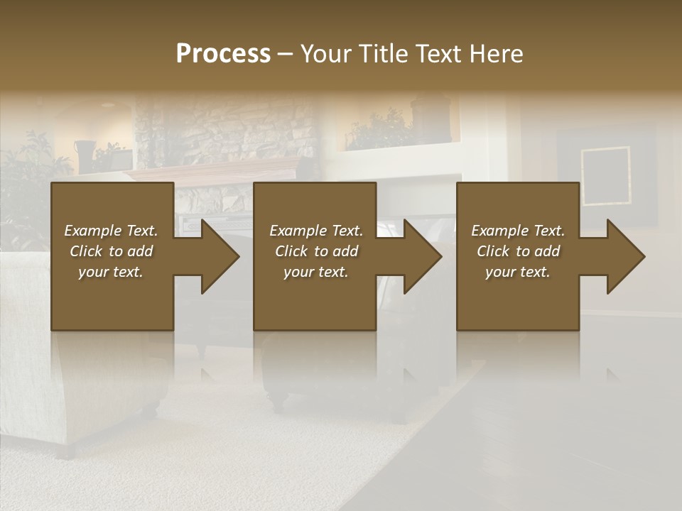Room Flooring Brown PowerPoint Template