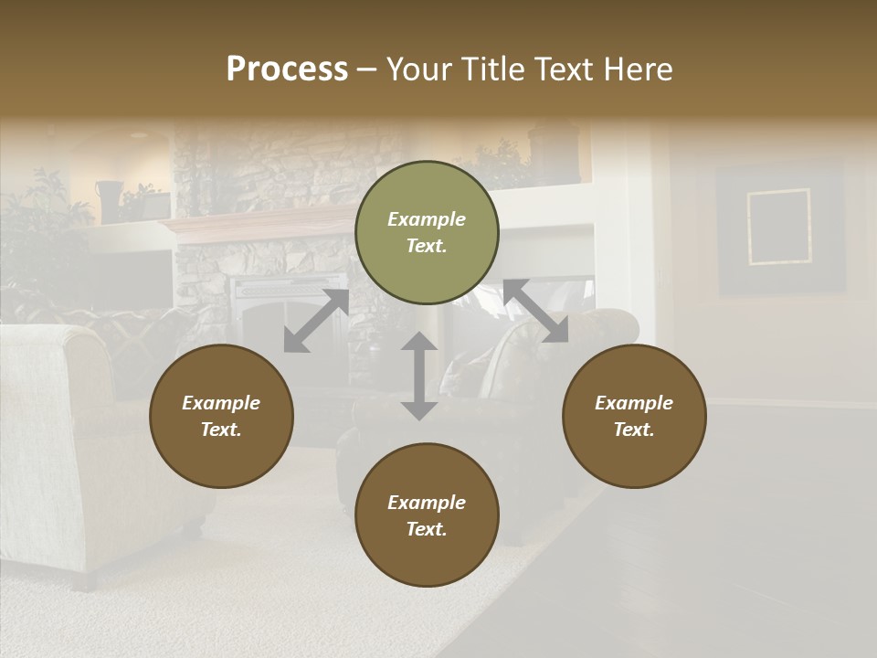 Room Flooring Brown PowerPoint Template