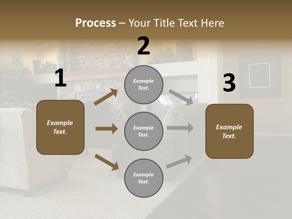 Room Flooring Brown PowerPoint Template