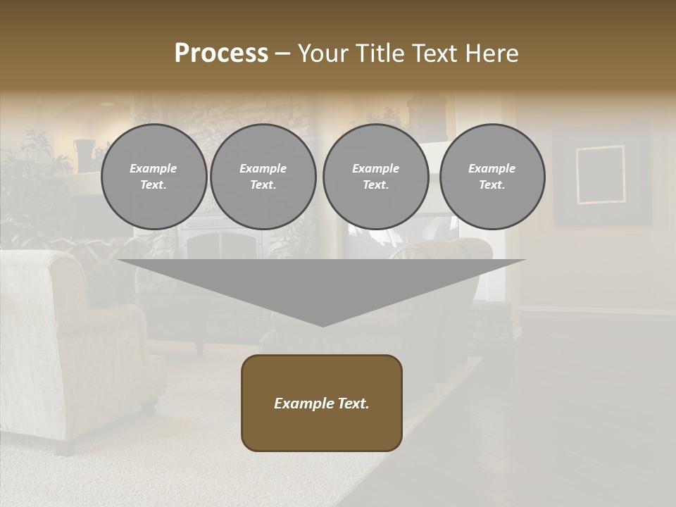 Room Flooring Brown PowerPoint Template