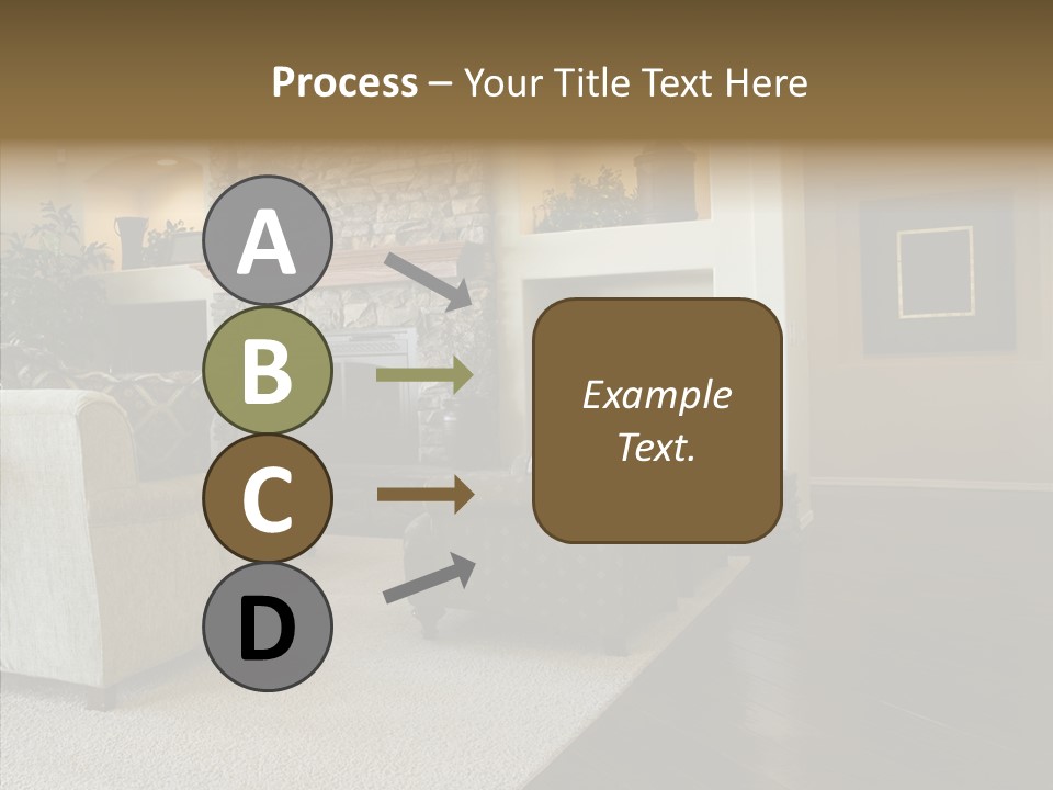 Room Flooring Brown PowerPoint Template