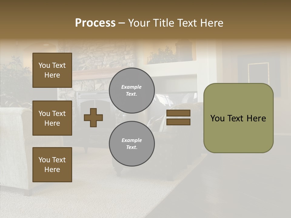 Room Flooring Brown PowerPoint Template