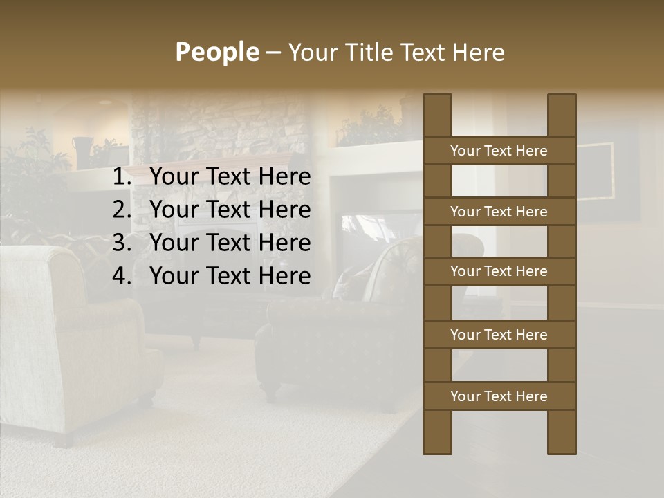 Room Flooring Brown PowerPoint Template
