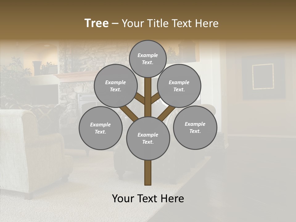 Room Flooring Brown PowerPoint Template