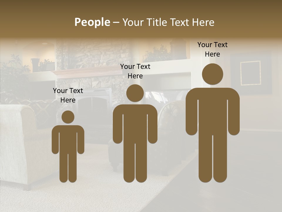 Room Flooring Brown PowerPoint Template