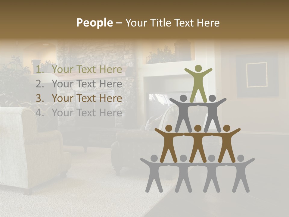 Room Flooring Brown PowerPoint Template