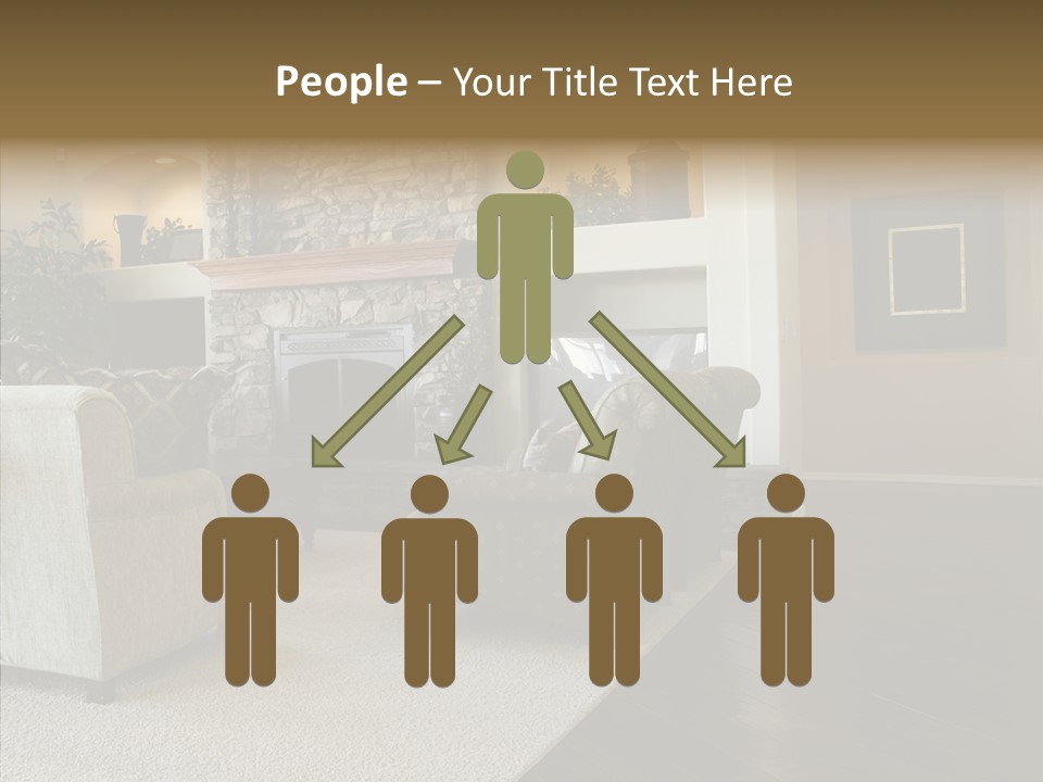 Room Flooring Brown PowerPoint Template