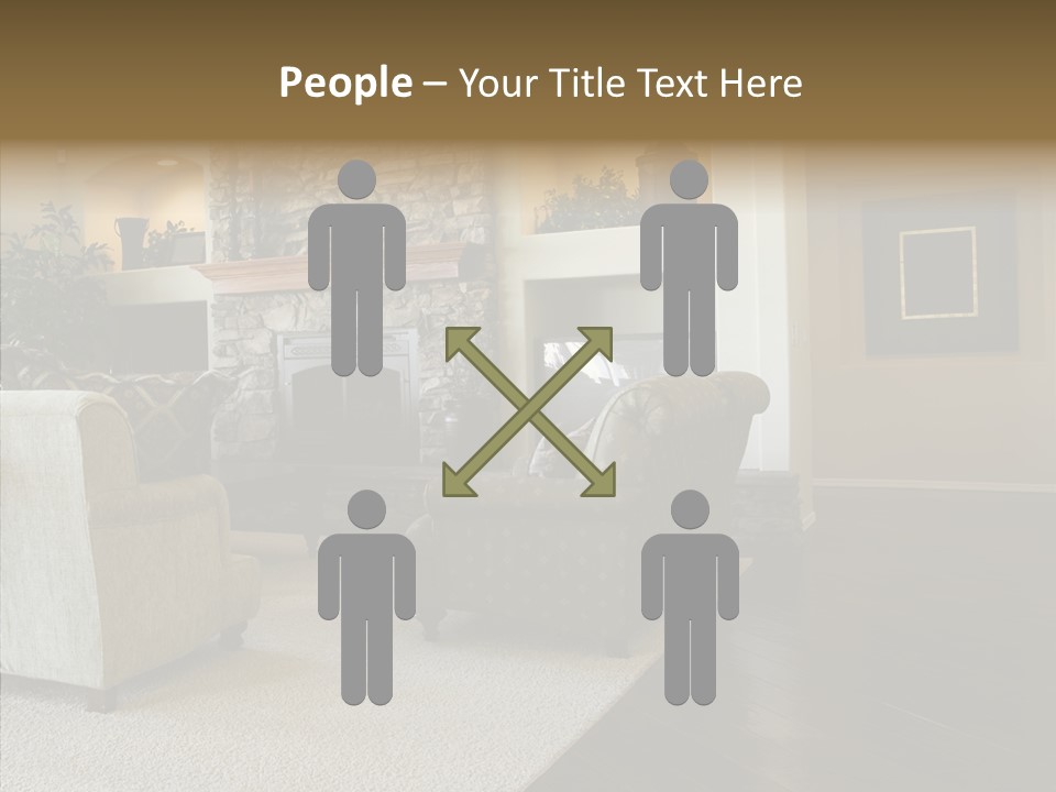 Room Flooring Brown PowerPoint Template
