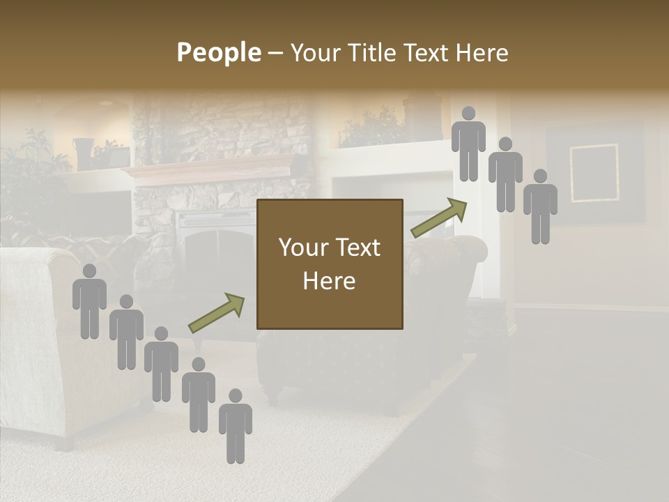 Room Flooring Brown PowerPoint Template