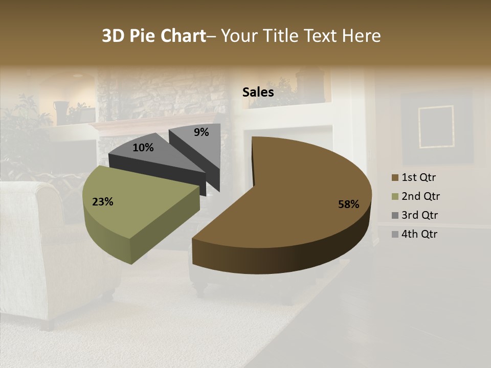Room Flooring Brown PowerPoint Template