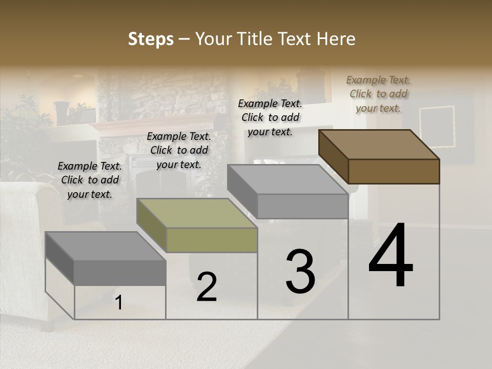 Room Flooring Brown PowerPoint Template