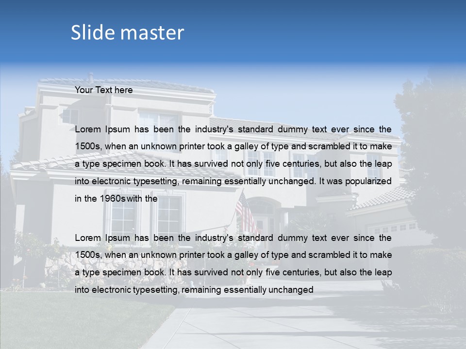 Front Estate Finances PowerPoint Template