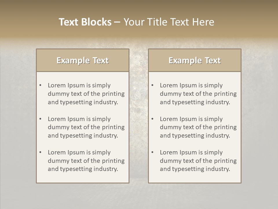 Backgrounds Room Creativity PowerPoint Template