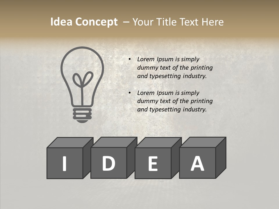 Backgrounds Room Creativity PowerPoint Template