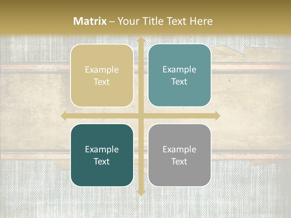 Illustration Stripes Worn PowerPoint Template