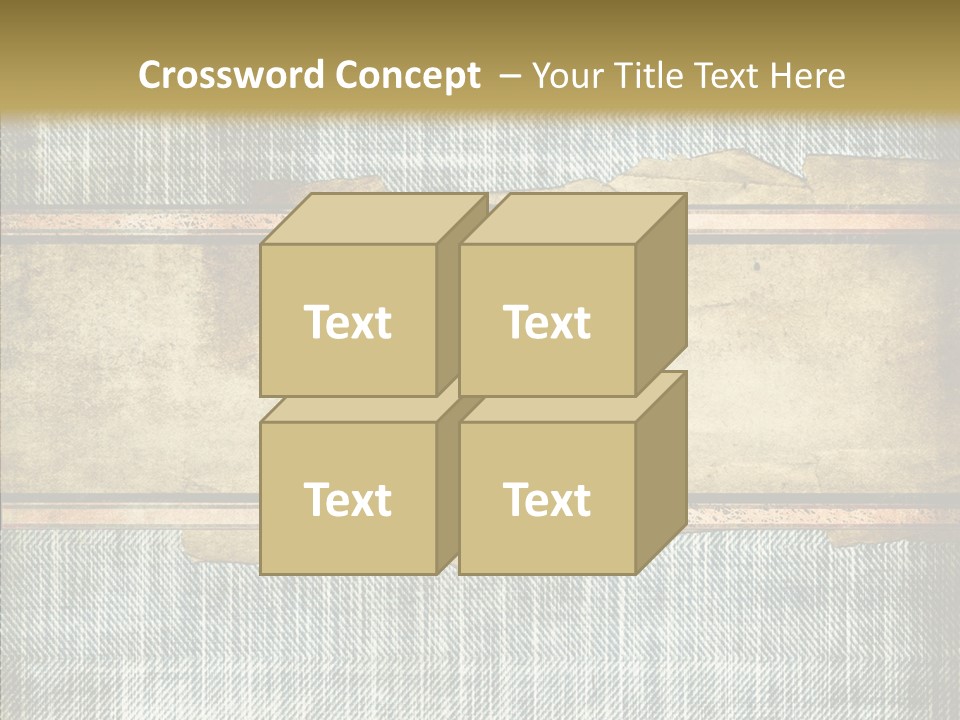 Illustration Stripes Worn PowerPoint Template