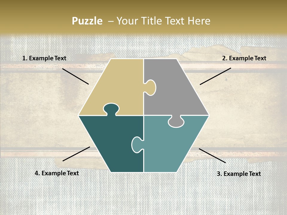 Illustration Stripes Worn PowerPoint Template