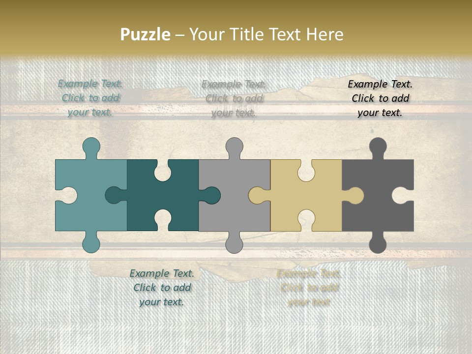 Illustration Stripes Worn PowerPoint Template