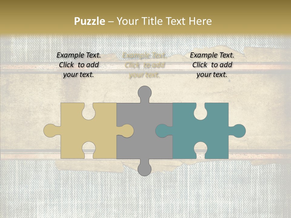 Illustration Stripes Worn PowerPoint Template