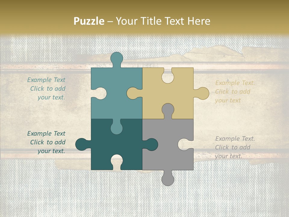 Illustration Stripes Worn PowerPoint Template