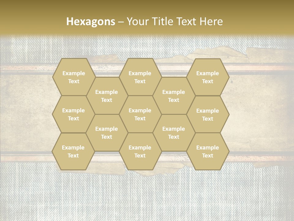 Illustration Stripes Worn PowerPoint Template