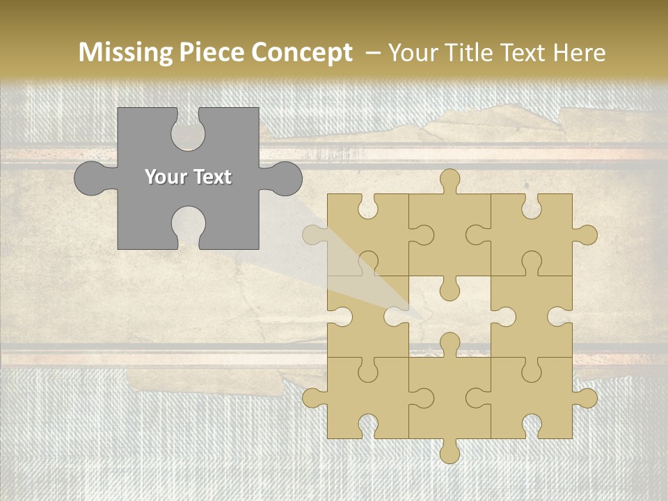 Illustration Stripes Worn PowerPoint Template