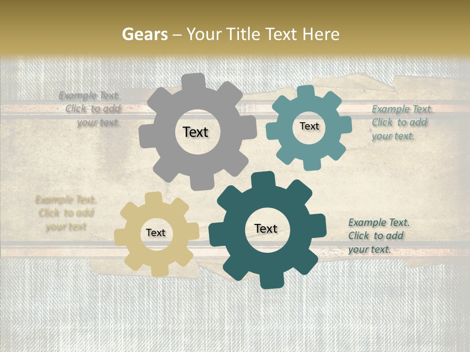 Illustration Stripes Worn PowerPoint Template