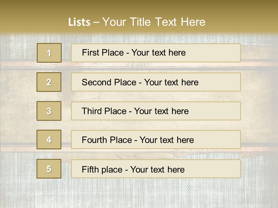 Illustration Stripes Worn PowerPoint Template