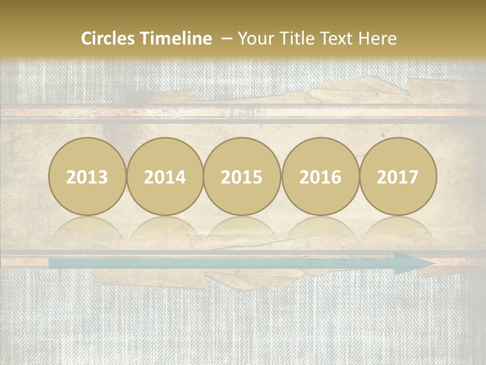 Illustration Stripes Worn PowerPoint Template