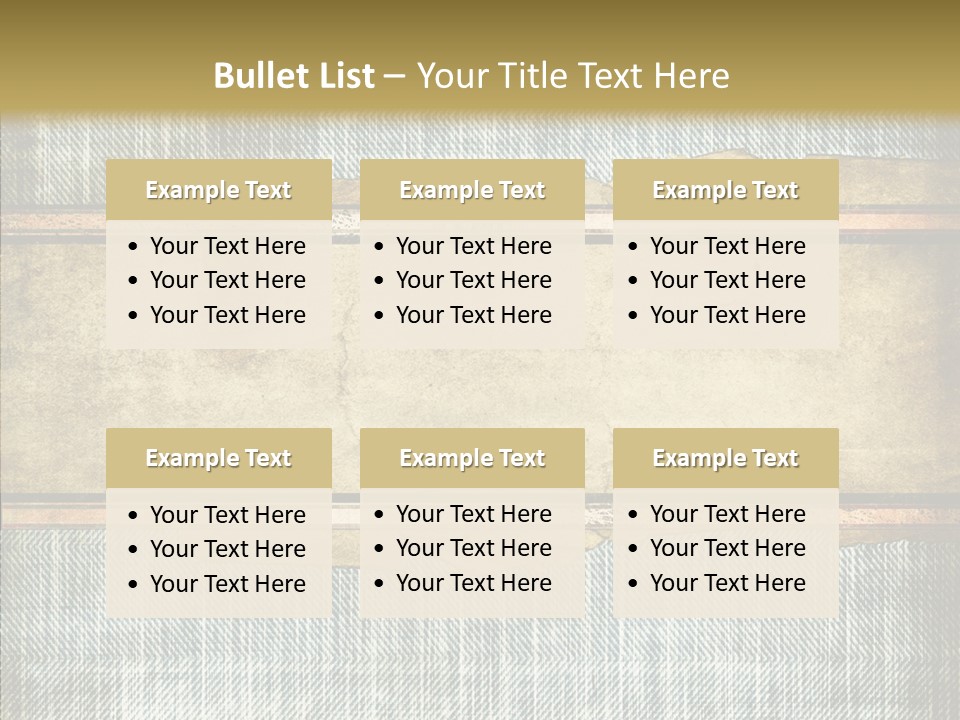 Illustration Stripes Worn PowerPoint Template