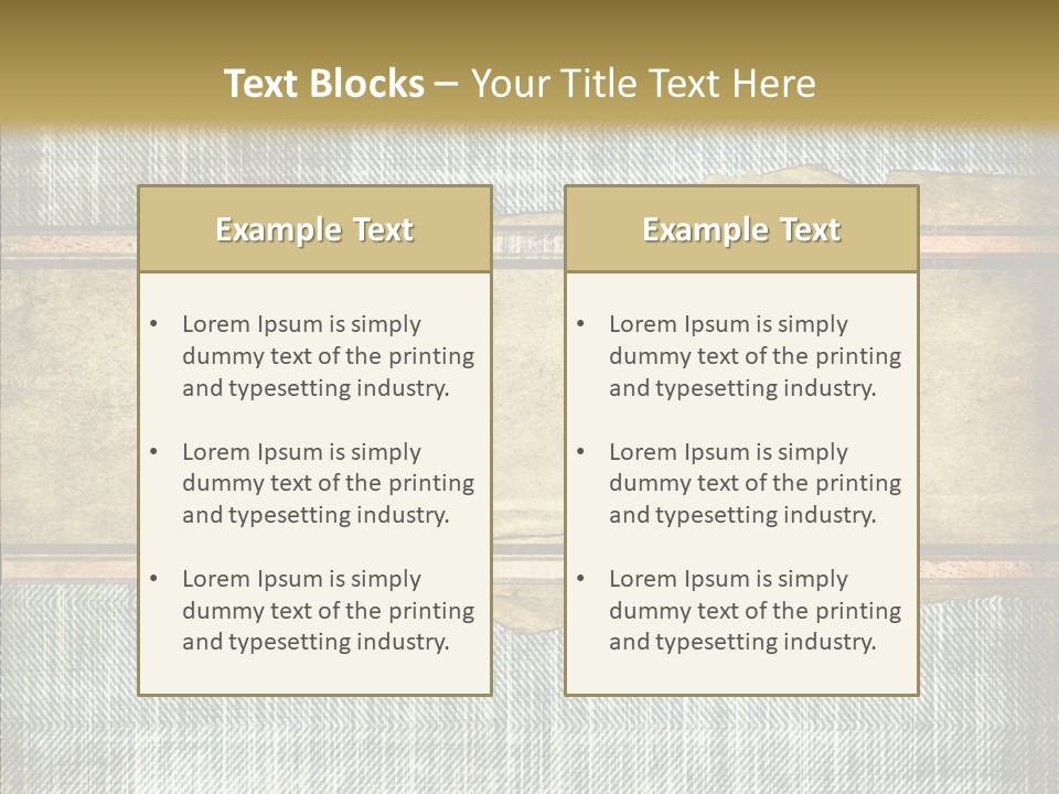 Illustration Stripes Worn PowerPoint Template